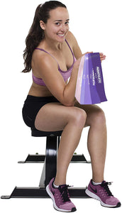 Elastici Fitness, Set di 5 Bande – 5 Livelli di Resistenza, Guida agli Esercizi, eBook in Italiano, Borsa da Trasporto – 5X Elastico Palestra, Fasce Elastiche, Banda Elastica, Fascia per Uomo e Donna