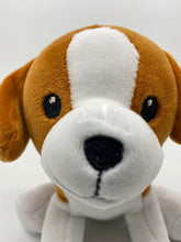 Carica l&#39;immagine nel visualizzatore di Gallery, Beagle in peluche qualità SUPER SOFT (Marrone, Bianco)