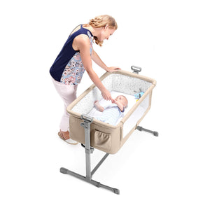Kinderkraft Culla da Affiancare NESTE, Lettino Co-Sleeping, Regolabile Grigio - Ilgrandebazar