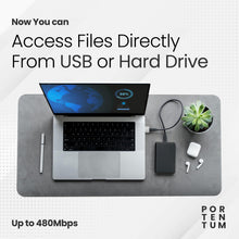 Carica l&#39;immagine nel visualizzatore di Gallery, PORTENTUM adattatore USB c USB a - USB C Femmina a USB Maschio, Velocità 2.0, 480 MB, corpo premium in zinco ad alta resistenza al calore - adattatore USB a Tipo C di soli 4 grammi