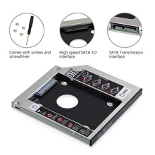 Carica l'immagine nel visualizzatore di Gallery, GeekerChip Hard Drive Caddy Frame 9,5mm,2nd 2.5" HDD/SSD SATA 3.0 HDD Hard...
