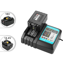 Carica l&#39;immagine nel visualizzatore di Gallery, 2 X 18 V 5,0 Ah BL1850 batteria di ricambio con caricatore 3A per makita... - Ilgrandebazar