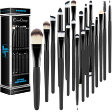 Carica l&#39;immagine nel visualizzatore di Gallery, EmaxDesign 20 pezzi-Set di pennelli professionali per trucco, volto ombretti... - Ilgrandebazar