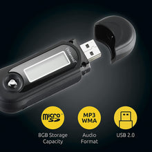 Carica l&#39;immagine nel visualizzatore di Gallery, Intenso Music Walker - Lettore MP3, 8GB Nero, con Auricolari