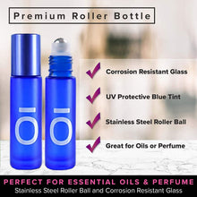 Carica l'immagine nel visualizzatore di Gallery, Roll On Vuoto - 10ml Bottiglie Flaconcini Vuoti Per Oli Essenziali,Profumi, Liquidi, Vuote in Vetro, Boccette con Sfera in Acciaio Inossidabile Tea Tree oil (24Pcs OI)