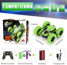 Carica l&#39;immagine nel visualizzatore di Gallery, BAISIQI Macchina Telecomandata per Bambini Ricaricabile Auto Telecomandata 4WD Rotazione 360 Gradi radiocomando 2.4 GHz Regali Compleanno Natale per di 5-12 Anni Ragazzi Verde