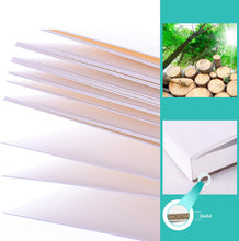 Carica l&#39;immagine nel visualizzatore di Gallery, Carta acquerello,30 fogli disegno acquerello carta 300 gsm A4 Carta per acquerello Carta, Senza acidi Carta stampata a freddo per pittura ad acquerello e tecnica mista, bianco