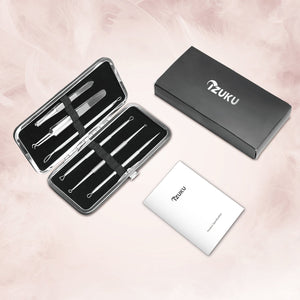 Pinza Rimozione Punti Neri Naso Leva Comedoni IZUKU [GARANZIE A VITA] argento