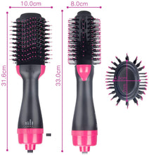 Carica l'immagine nel visualizzatore di Gallery, Wolady Spazzola soffiatrice per capelli multifunzionale 4 in 1 Spazzola Asciugacapelli Aria Calda Ionica di 3 Temperatura Regolabile per Capelli Lisci e Luminosi,Onde morbide o Ricci Stretti