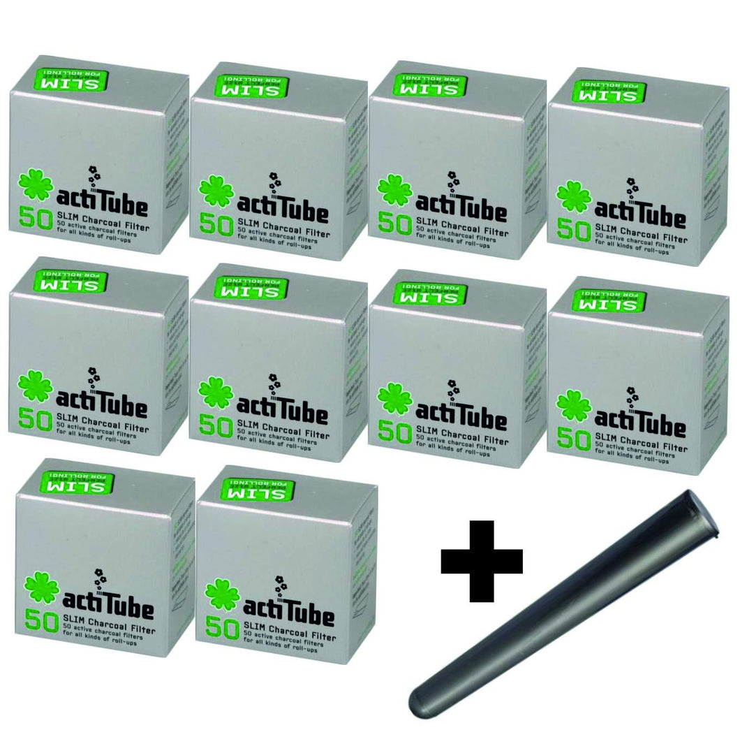 actiTube Kogu Slim, set filtro ai carboni attivi da 7,1 mm, 10x50 (500) - Ilgrandebazar