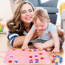 Carica l'immagine nel visualizzatore di Gallery, FORMIZON Giocattoli Educativio, Busy Board per Bambini, Giocattoli Montessori, Board attività per Bambini per L'Apprendimento delle Abilità di Vita, Sensoriali Giochi per Bambini 1-4 Anni (Pink)