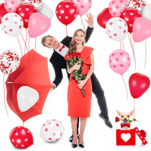 Carica l&#39;immagine nel visualizzatore di Gallery, Gejoy 35 Pezzi Palloncini San Valentino a Cuore Lattice e...
