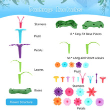 Carica l&#39;immagine nel visualizzatore di Gallery, OCDAY Giocattoli da Giardino Giochi Bambini Costruzione Fai da Te per Bambine di 3-8 Anni, Arti e Artigianato All&#39;aperto Organizzazione Floreale Playset, Regali Natale/Compleanno Bambini(98 PCS)