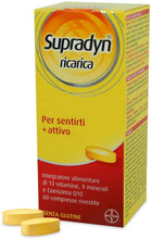 Carica l'immagine nel visualizzatore di Gallery, Supradyn Ricarica Integratore Alimentare Multivitaminico e di Minerali con Coenzima Q10 contro Stanchezza Fisica e Affaticamento, 60 Compresse