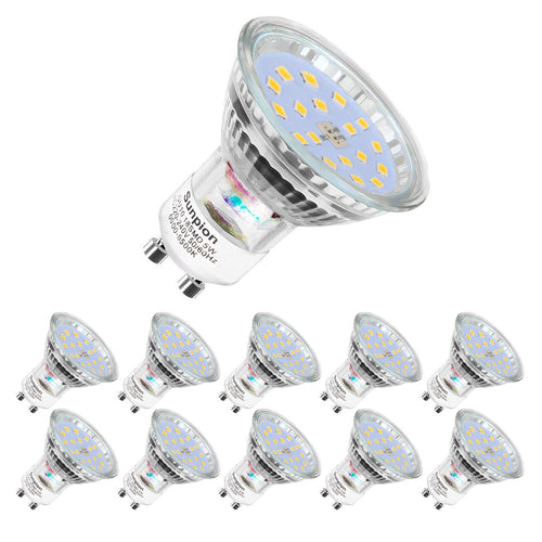 Lampadine LED GU10, 5Watt Pari ad alogene da 60Watt, Luce Bianca Fredda 6000K