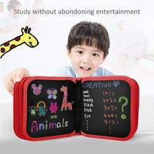 Carica l'immagine nel visualizzatore di Gallery, POOPHUNS Portatile da Disegno per Bambini, Doodle Disegno Giocattoli per Bambini, Libro di Pittura per Bambini con 14 Pagine, Lavagna a Doppia Faccia, Reuseful Lavabile, Casa Portatile