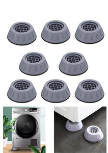 8 Pcs Piedini Antivibrazione Lavatrice Supporto Universale Contro le Vibrazioni Piedini di Gomma Antivibranti e Antiscivolo per Mobili ed Elettrodomestici