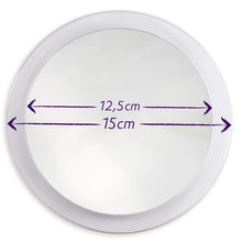 Carica l&#39;immagine nel visualizzatore di Gallery, Fantasia - Specchio ingrandente 10x, con ventosa, acrilico, ø Ø 15cm, Marrone - Ilgrandebazar