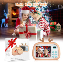 Carica l&#39;immagine nel visualizzatore di Gallery, 2NLF Macchina Fotografica Bambini HD da 2.4&#39;&#39; Fotocamera per Bambini 8MP 1080P Custodia Protettiva in Silicone con Cordino 32G TF Card Regalo di Natale Capodanno dai 3 ai 10 Anni