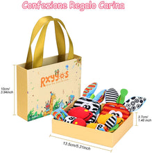 Carica l'immagine nel visualizzatore di Gallery, Baby Rattle Neonato Sonagli Calzini da Polso a Sonaglio per Bambini, Simpatici Animaletti Developmental Soft Toys Bambole per Neonati Neonato, 4 PACK