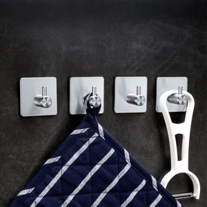 Yosemy 1*Porta Carta Igienica In Acciaio Inox + 4*Gancio Adesivo... - Ilgrandebazar