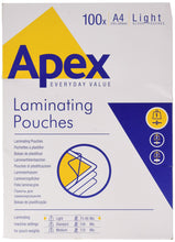 Carica l&#39;immagine nel visualizzatore di Gallery, Fellowes 6003201 Apex Pouches di plastificazione, Formato A4, 100 Pezzi A4 - Ilgrandebazar