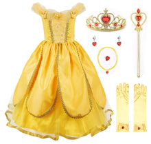 Carica l&#39;immagine nel visualizzatore di Gallery, JerrisApparel Costume da Principessa Belle Deluxe Vestito Festa Fantasia... - Ilgrandebazar