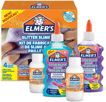 Carica l'immagine nel visualizzatore di Gallery, ELMER’S Kit Glitterato per Slime con Colla Glitterata Viola e Blu e 2 Flaconi di Liquido Magico Attivatore di Slime, 4 Pezzi
