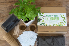 Carica l&#39;immagine nel visualizzatore di Gallery, Sow Lush Herb Your Enthusiasm, Kit Regalo con Semi, 6 deliziose varietà di... - Ilgrandebazar