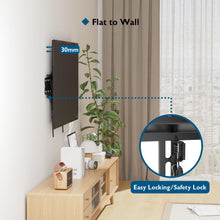 Carica l'immagine nel visualizzatore di Gallery, BONTEC Staffa TV per Televisori da 23-60 Pollici a LED, LCD, Plasma e Curvi, Inclinabile Ultra Sottile Supporto TV Parete Fino a 45 kg, Max. VESA 400x400mm, Supporto TV Muro con Fascette per Cavi