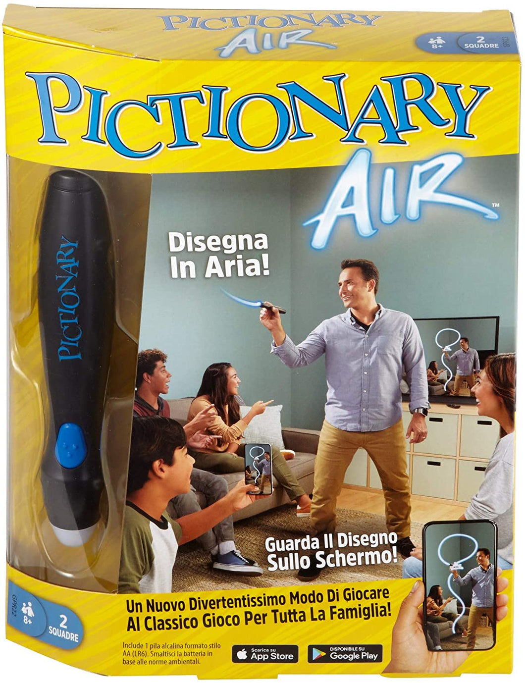Mattel Games Pictionary Air Gioco per Disegnare in Aria, Gioco per Famiglie, 8+Anni, GPR22