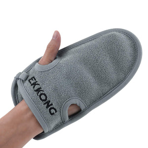 EKKONG 2 Pezzi Guanto Esfoliante, per Peeling Naturale in Fibre grigio - Ilgrandebazar