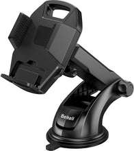 Carica l'immagine nel visualizzatore di Gallery, Beikell Supporto Auto Smartphone, Supporto per Telefono per Auto [360 Gradi di Rotazione] con Cruscotto Regolabile e Supporto per Braccio Estensibile per Auto Forte Rilievo in Gel Appiccicoso Nero