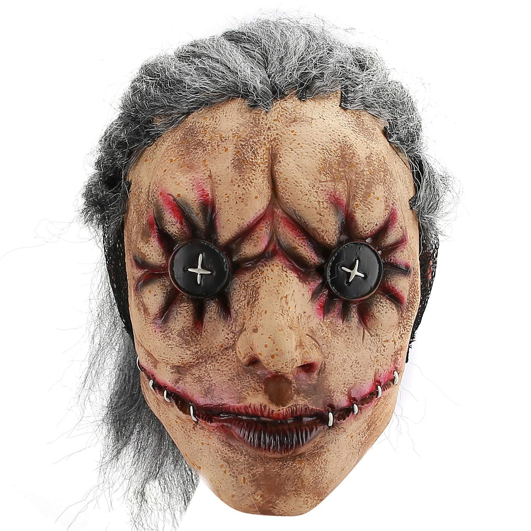 Hautton Maschera di Halloween, Spaventosa da Uomo L, Pulsante-occhio - Ilgrandebazar