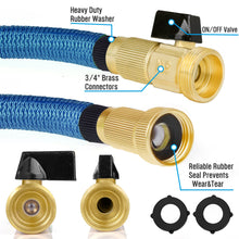 Carica l&#39;immagine nel visualizzatore di Gallery, hblife Tubo da Giardino espandibile in Poliestere, con Doppio Nucleo 23m, blu - Ilgrandebazar