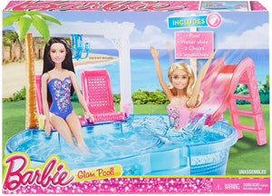 Barbie Glam Pool con Accessori, Multicolore, DGW22