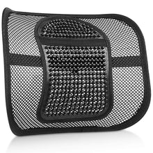 Carica l&#39;immagine nel visualizzatore di Gallery, Supporto Lombare, RenFox Schienale Ergonomico Cuscino Pad Black - Ilgrandebazar