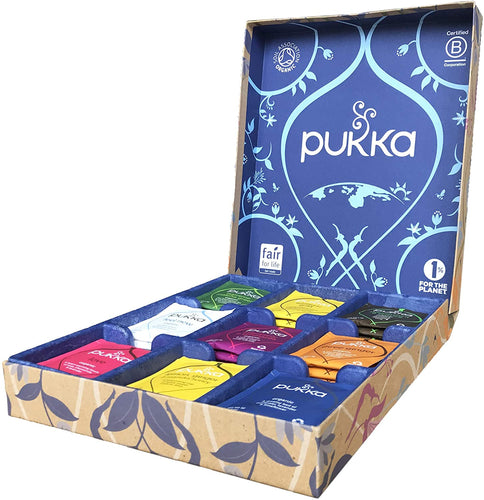 Pukka Selection Box Scatola di Tisane Biologiche Assortite, Idea Regalo di Compleanno, 45 Bustine