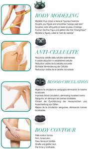Beper Massaggiatore Anticellulite Donna 4 in 1, Massaggio a Raggi Infrarossi, Tripla Azione Circolare, Tonificante e Rassodante, Potenza Regolabile