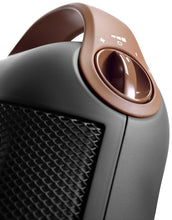 Carica l'immagine nel visualizzatore di Gallery, De'Longhi HFX30C18.AG Termoventilatore Capsule da tavolo, Tecnologia ceramica, 2 livelli di potenza, maniglia e piedino di supporto, luce, protezione antigelo, leggero, Antracite