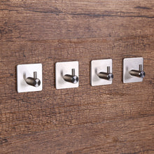 Carica l&#39;immagine nel visualizzatore di Gallery, 4 packs Gancio autoadesivo adesivo impermeabile in acciaio 4 packs, 4 Packs - Ilgrandebazar