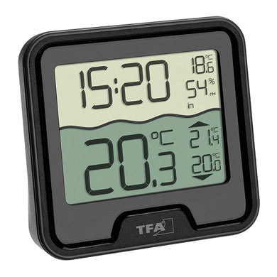 TFA Dostmann 30.3066.01 Termometro per Piscina Marbella, nero con batterie - Ilgrandebazar