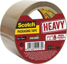 Carica l'immagine nel visualizzatore di Gallery, Scotch Nastro da Imballo 3M Packaging Tape Heavy/Nastro Adesivo Ultra Resistente, Confezione da 1 Rotolo, Avana, 50mm x 50m