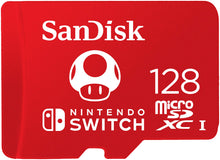 Carica l&#39;immagine nel visualizzatore di Gallery, SanDisk MicroSDXC UHS-I Scheda per Nintendo Switch 128 128 GB, Rosso (Red)