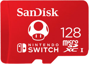 SanDisk MicroSDXC UHS-I Scheda per Nintendo Switch 128 128 GB, Rosso (Red)