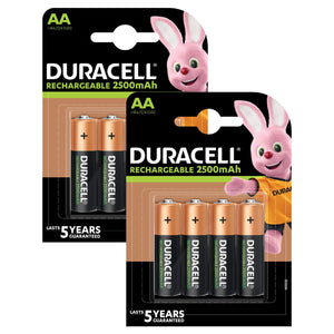 Duracell Recharge Ultra AA Prericaricate Batterie Stilo Ricaricabili, 2500... - Ilgrandebazar