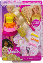 Carica l&#39;immagine nel visualizzatore di Gallery, Barbie- Ricci Perfetti, Bambola Bionda con Capelli Lunghi da Pettinare con Pettine, Bigodini e Accessori, Giocattolo per Bambini 3+ Anni, GBK24