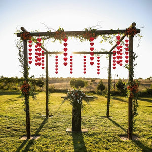 LANMOK Decorazione Bandiera Cuore,12 Pezzi Cuore San Valentino...