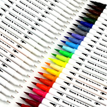 Carica l&#39;immagine nel visualizzatore di Gallery, 24 pennarelli con doppia punta, punta fine da 0,4 mm e Multicolore - Ilgrandebazar