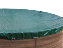 Carica l'immagine nel visualizzatore di Gallery, QUICK STAR Copertura invernale per piscina Rotonda 180g / Ø 350-366cm, Verde - Ilgrandebazar